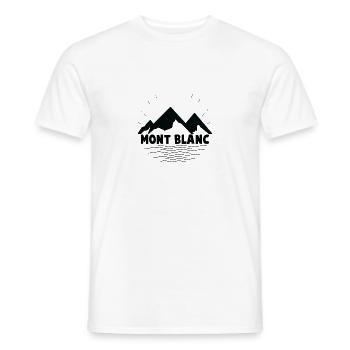 mountains - Men's T-Shirt - white - Front - AI Model Male 178 dark (178cm)