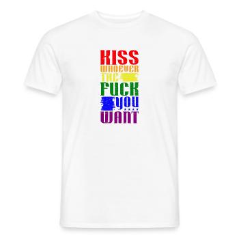 LGBTQ Pride - Männer T-Shirt - Weiß - Vorne - AI Model Male 178 dark (178cm)