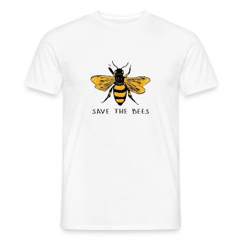 Sustainability - Men's T-Shirt - white - Front - AI Model Male 178 dark (178cm)