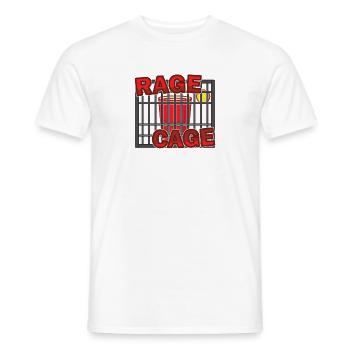 Rage Cage Trinken Alkohol Party - Männer T-Shirt - Weiß - Vorne - AI Model Male 178 dark (178cm)