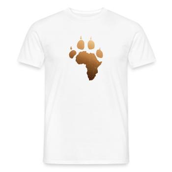 Africa DNA Africa Panther Paw Roots Proud Africa C - Männer T-Shirt - Weiß - Vorne - AI Model Male 178 dark (178cm)
