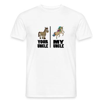 Niece Nephew Of Uncle Godfather Your Uncle My - Men's T-Shirt - white - Front - AI Model Male 178 dark (178cm)