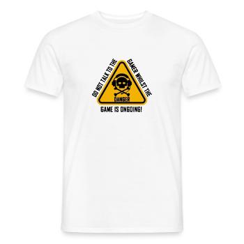 Ne pas déranger les joueurs joueurs - T-shirt homme - blanc - Devant - AI Model Male 178 dark (178cm)