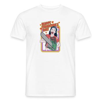 Happy Valentine's Day - Men's T-Shirt - white - Front - AI Model Male 178 dark (178cm)