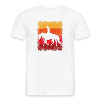 Westernreiterin Westernreiten Reiterin Reitsport - Männer T-Shirt - Weiß - Vorne - AI Model Male 178 dark (178cm)