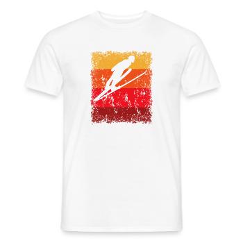 Skisprung Skispringen Skispringer Wintersport - Männer T-Shirt - Weiß - Vorne - AI Model Male 178 dark (178cm)
