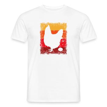 Huhn Hühner Bauernhof Landwirtschaft - Männer T-Shirt - Weiß - Vorne - AI Model Male 178 dark (178cm)