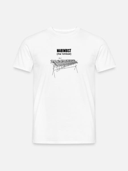 Marimbaphon Xylophon Xylofon Orchester Marimba - Männer T-Shirt - Weiß