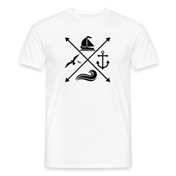 navegación - Camiseta hombre - blanco - delante - AI Model Male 178 dark (178cm)