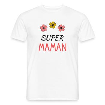 NOËL. ANNEE. ANNIVERSAIRE. RETRAITE. PAPA. MAMAM. - T-shirt homme - blanc - Devant - AI Model Male 178 dark (178cm)