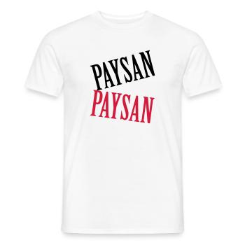 Paysan - T-shirt homme - blanc - Devant - AI Model Male 178 dark (178cm)
