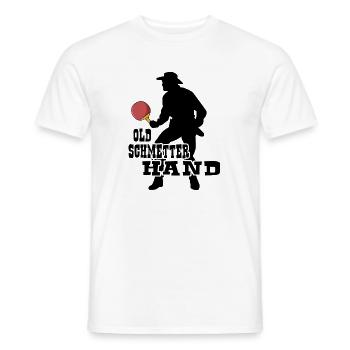 ping pong old schmetterhand tischtennis - Männer T-Shirt - Weiß - Vorne - AI Model Male 178 dark (178cm)