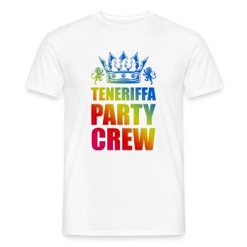 Dicton de l’équipe de la fête de Tenerife - T-shirt homme - blanc - Devant - AI Model Male 178 dark (178cm)