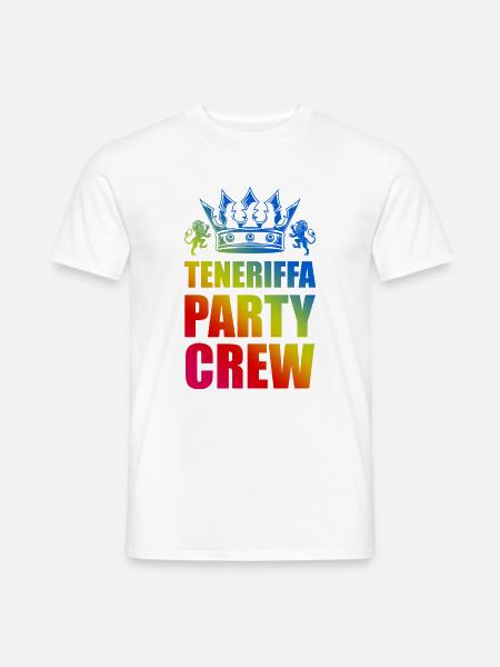 Teneriffa Party Crew Spruch - Männer T-Shirt - Weiß