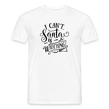 cadeau du Père Noël Père Noël truand - T-shirt homme - blanc - Devant - AI Model Male 178 dark (178cm)