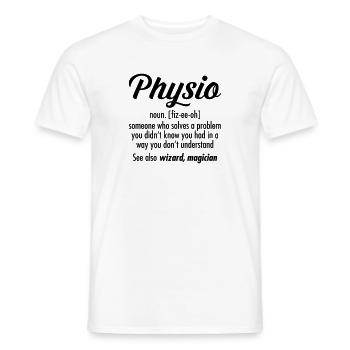 Physio Definition - Men's T-Shirt - white - Front - AI Model Male 178 dark (178cm)