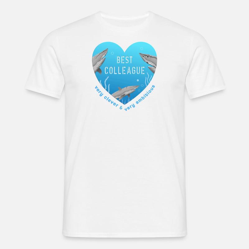 Bedste kollega - T-shirt til herrer - hvid