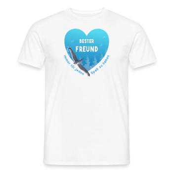 bester Freund - Männer T-Shirt - Weiß - Vorne - AI Model Male 178 dark (178cm)