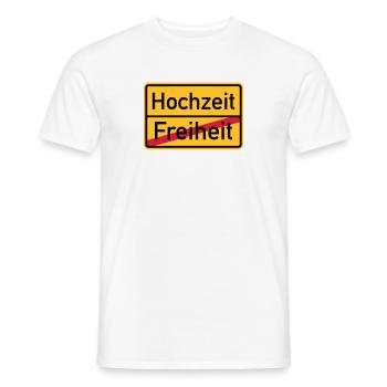 Hochzeit - Männer T-Shirt - Weiß - Vorne - AI Model Male 178 dark (178cm)