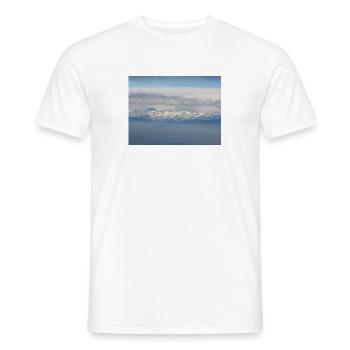 Le Alpi - T-shirt uomo - bianco - Fronte - AI Model Male 178 dark (178cm)