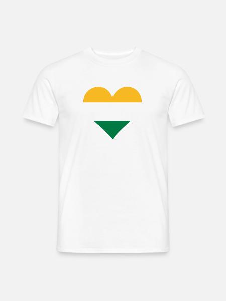A heart for India - Men's T-Shirt - white