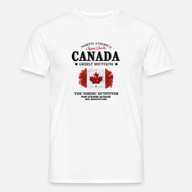 Kanada - Maple Leaf - Canada - Männer T-Shirt - Weiß
