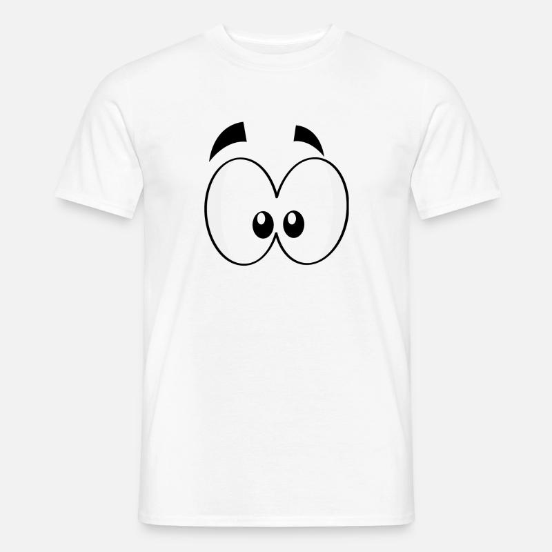 Augen - Männer T-Shirt - Weiß