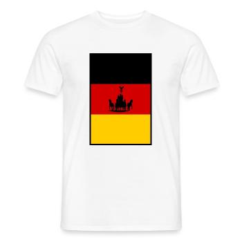 Deutschland Brandenburger Tor - Männer T-Shirt - Weiß - Vorne - AI Model Male 178 dark (178cm)