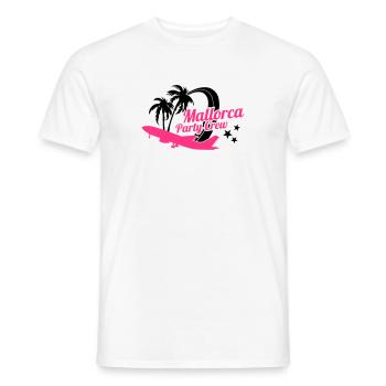 Mallorca Party Crew - Männer T-Shirt - Weiß - Vorne - AI Model Male 178 dark (178cm)