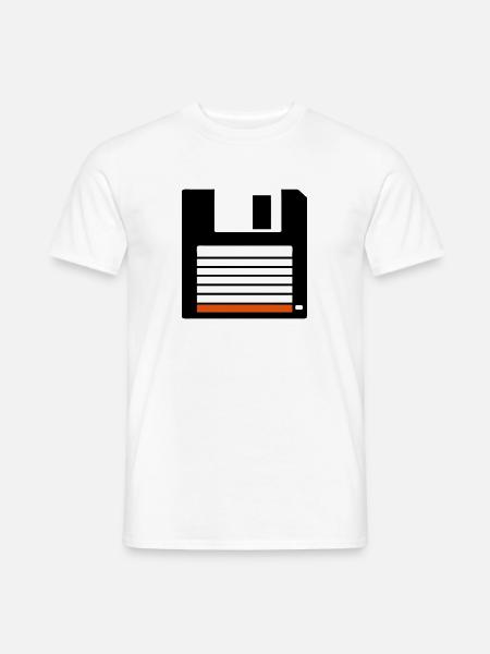 floppy disk 3 inch 15 - Men's T-Shirt - white