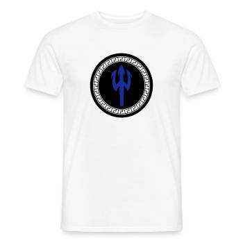 dreizack 002 - Männer T-Shirt - Weiß - Vorne - AI Model Male 178 dark (178cm)