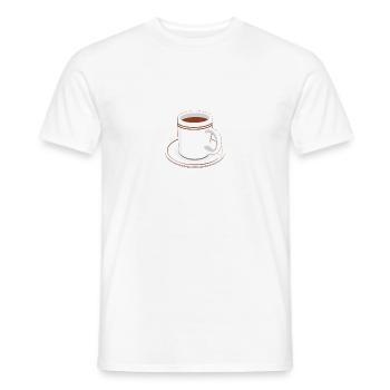 Ok but first coffee! - Männer T-Shirt - Weiß - Vorne - AI Model Male 178 dark (178cm)