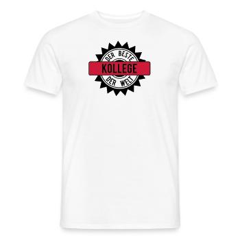 le meilleur 2c collègue - T-shirt homme - blanc - Devant - AI Model Male 178 dark (178cm)