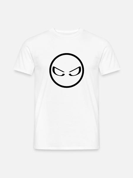 Kopf - Männer T-Shirt - Weiß