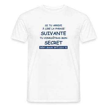 Je vais être grand frère - T-shirt homme - blanc - Devant - AI Model Male 178 dark (178cm)