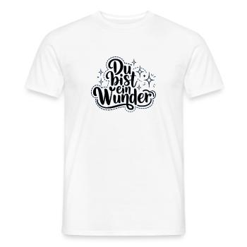 Du bist ein Wunder - Männer T-Shirt - Weiß - Vorne - AI Model Male 178 dark (178cm)
