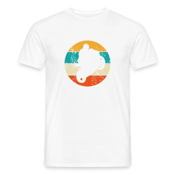 Motorradfahrer Motorradfahren - Männer T-Shirt - Weiß - Vorne - AI Model Male 178 dark (178cm)