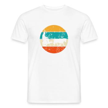 Vintage Retro Pferdekutsche Kutsche Kutscher - Männer T-Shirt - Weiß - Vorne - AI Model Male 178 dark (178cm)
