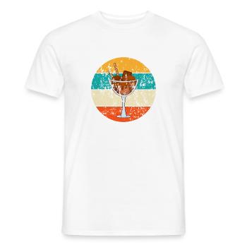 Vintage Retro Eisbecher - Männer T-Shirt - Weiß - Vorne - AI Model Male 178 dark (178cm)