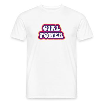 Girl Power - Men's T-Shirt - white - Front - AI Model Male 178 dark (178cm)