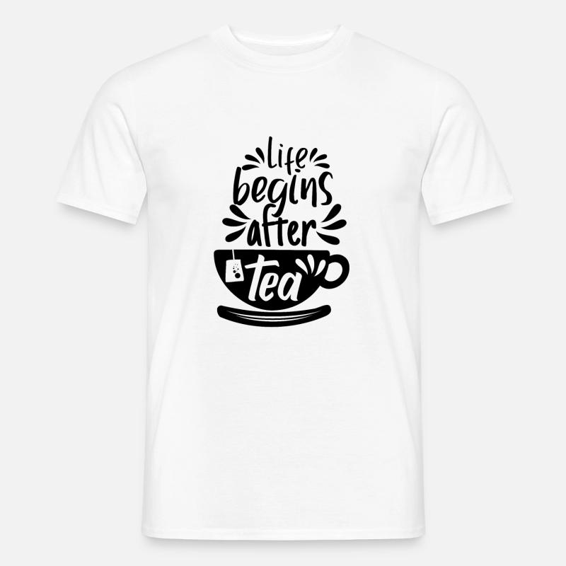 Tee - Männer T-Shirt - Weiß