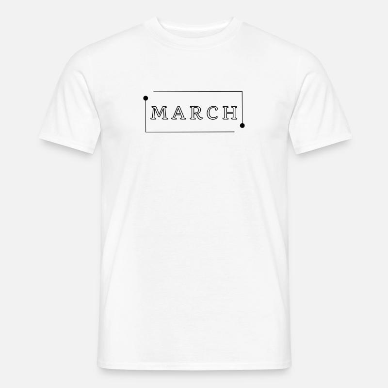 march - Männer T-Shirt - Weiß