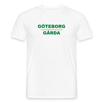 Göteborg Gårda – Grün-schwarzes Design - Männer T-Shirt - Weiß - Vorne - AI Model Male 178 dark (178cm)
