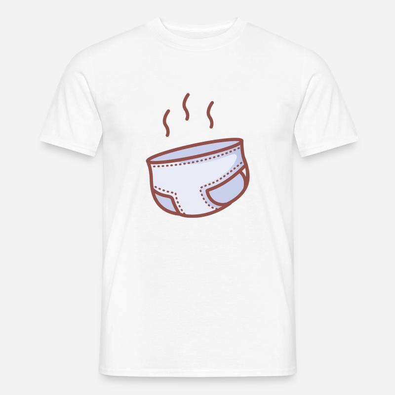 Windel - Männer T-Shirt - Weiß