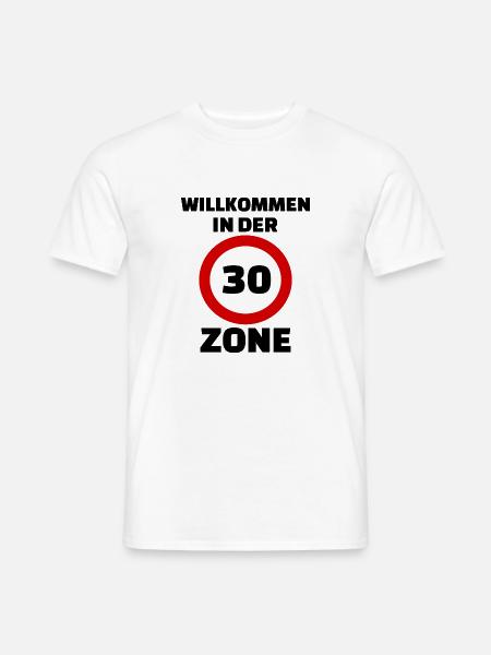 Welcome to the 30's Zone Birthday - Men's T-Shirt - white
