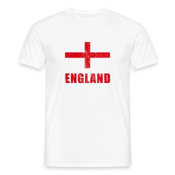 England Fans Fussball Trikot Englische Fans - Männer T-Shirt - Weiß - Vorne - AI Model Male 178 dark (178cm)