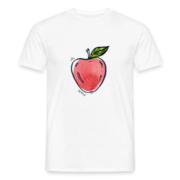 Apple Fruit Fruit Apple Fruit - Men's T-Shirt - white - Front - AI Model Male 178 dark (178cm)