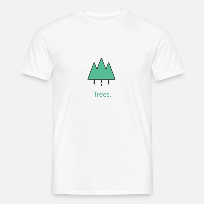 Trees Baum Bäume - Männer T-Shirt - Weiß