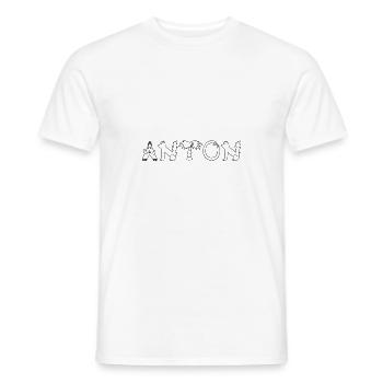 Anton - Männer T-Shirt - Weiß - Vorne - AI Model Male 178 dark (178cm)