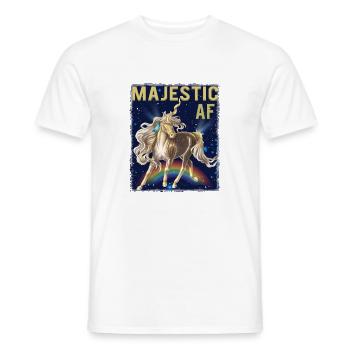 AF MAJESTIQUE - T-shirt homme - blanc - Devant - AI Model Male 178 dark (178cm)